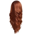 thumbnail image 2 of Stylish 26-Inch Black Wig - Middle Part Curly Wavy Wig, Heat-Resistant Synthetic, Lightweight, Natural Looking, Cosplay, Daily Use, Women's Fashion, Holiday, Christmas, Thanksgiving, Adjustable Fit, 2 of 9