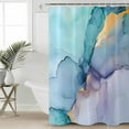 thumbnail image 2 of 60x72 Inch Shower Curtains for Bathroom Teal Purple Marble Fabric Bath Curtain Decor Modern Abstract Ink Painting Art Luxury Waterproof Restroom Curtains Shower Set Accessories with 12 Hooks 60 Inch, 2 of 6