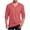 Coral Pink, variant on DYTTDG Men's Notched V-Neck Long Sleeve T-Shirt | Solid Color Loose Fit Casual Breathable Pullover for Daily and Workout, Lightweight Knit Athletic Top