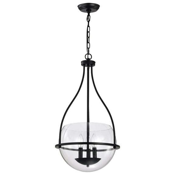 60/7820-Nuvo Lighting-Amado - 3 Light Pendant-26.5 Inches Tall and 14 Inches Wide-Matte Black Finish -Traditional Installation