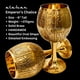 thumbnail image 2 of Copa de vino, cáliz ALADEAN, vintage, medieval, de latón, 250 ml, 2 of 6