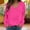 #H-Hot Pink, variant on ZHYou Womens Sweatshirts V Neck Raglan Long Sleeve Loose Fit Soft Casual Pullover Tops for Daily Wear,Hot Pink,Size 3XL
