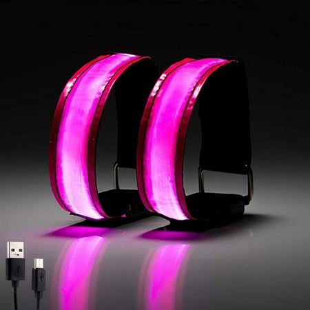 

bvgfsahne Runners Walkers Running Light Rechargeable Led Hand Strap 2Pc+1Pc Usb Line