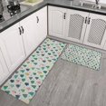 thumbnail image 2 of Gray Christmas Tree Pattern Kitchen Rugs Sets Of 2,Anti Fatigue Kitchen Mat Rugs Non Slip Washable,Decorative Kitchen Floor Mats for Kitchen,Sink,Laundry,17"x30"+17"x47", 2 of 7