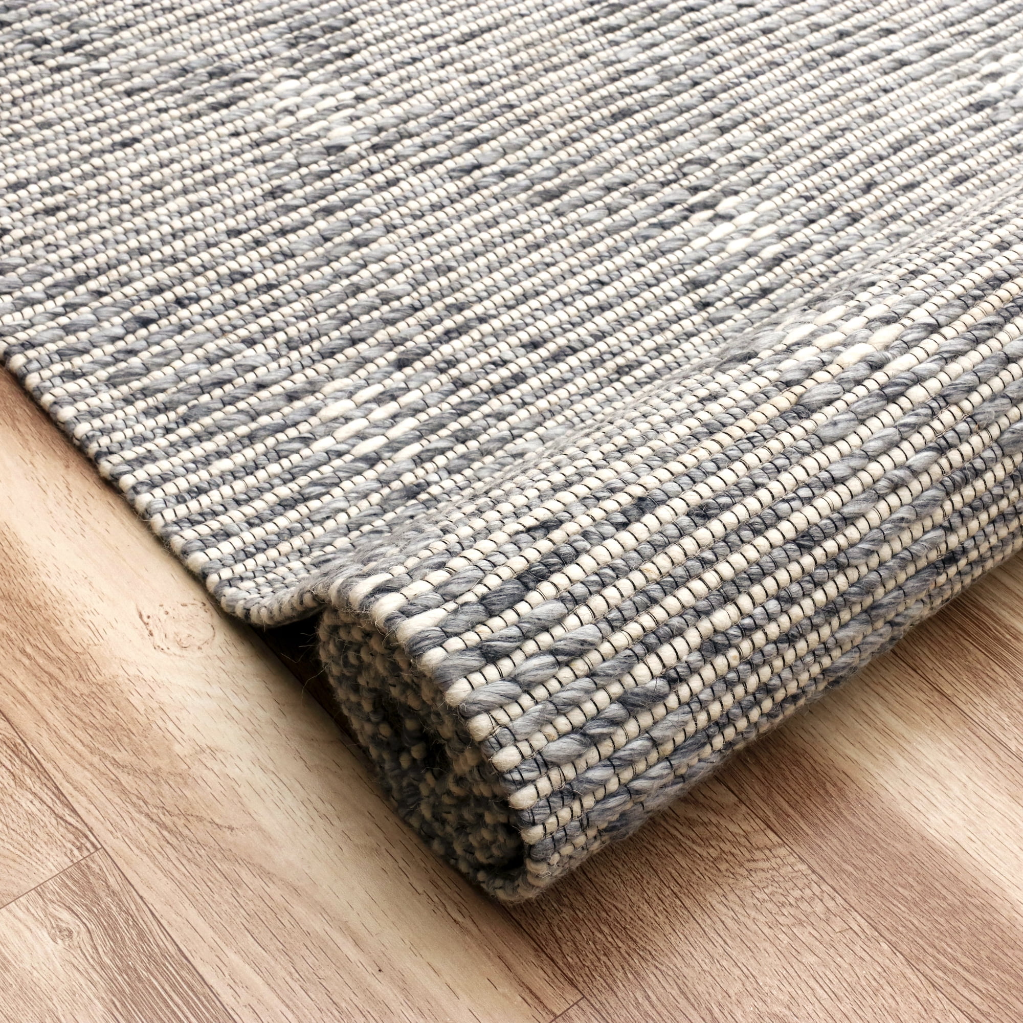 Ox Bay Asane Diamond Transitional Hand-Woven Wool Indoor Area Rug, Blue, 2' x 3'