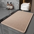 thumbnail image 5 of Absorbent Bathroom Mat, Extra Thick Linen Floor Rug, Non Slip Entrance Mat, Quick Dry Washroom Carpet, Decorative Home Accessory, 15.7x23.6 Inch, 5 of 7