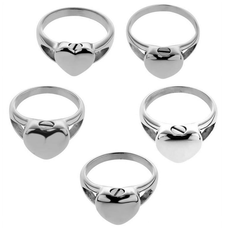 Heart ring cheap with screw