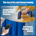 thumbnail image 5 of Powerful Handheld Fabric Steamer - 1800W with Fast Ceramic Heat-Up Plate, 2-In-1 Ironing & Wrinkle Remover,US Plug White, 5 of 9