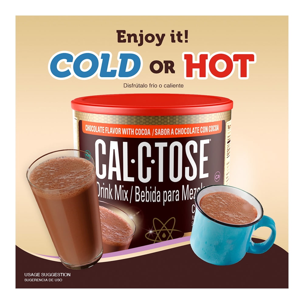 Cal-C-Tose Chocolate Milk Powder Mix for Kids, 14.1oz, 3 pack