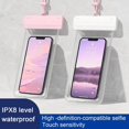 thumbnail image 2 of Waterproof Phone Bag Waterproof Phone Pouch Transparent Good Sealing Adjustable Lanyard  Screen-Touch Design Diving Underwater IPX8 Waterproof Phone Bag Phone Supplies, 2 of 6