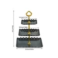 thumbnail image 2 of Nsxcdh Fruit Tray Three Layer Snack Sum Rack Wedding Cake Tray Fruit Tray Cake Rack Candy Tray Rack Plastic Dried Fruit Tray, 2 of 5