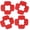 Red, variant on 3. Multi-Gauge Deck Board Spacer (5/32"-5/16") Ensures Consistent Spacing in Hardwood/PVC Installations