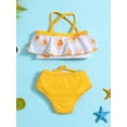 thumbnail image 3 of Bagilaanoe Toddler Baby Girls Swimsuits 2 Piece Bikinis Set Sun Print Sleeveless Camisole Tops + Shorts 6M 12M 18M 24M 3T Kids Swimwear Bathing Suit Beachwear, 3 of 9