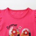 thumbnail image 6 of Toddler Girls Summer Clothes Baby Kids 1T 2T 3T 4T 5T 6T 7T Flying Sleeve Cute Cartoon Printed T-Shirt Tops + Shorts Outfits Sets Kaprioy Toddler Girl Summer Outfits, 6 of 6