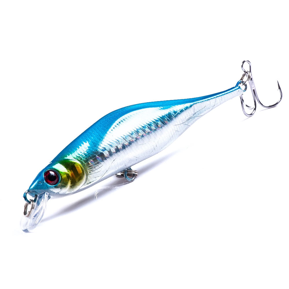 HENGJIA Fishing Lures Large Hard Bait Minnow VIB Lure with Treble Hook Life-Like Swimbait Fishing Bait Popper Crankbait Sinking Lure for Bass Trout Walleye Redfish