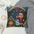 thumbnail image 2 of Leisuo Christmas Nutcracker Blue Pillow Covers Vintage Clock ThrowPillow Covers Decorative Square Pillowcase Protector Cushion Case for Sofa Couch Bed Pillow Pillowcases, 2 of 5