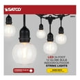 thumbnail image 5 of Satco 24Ft; LED String Light; Includes 12-G25 bulbs; 2200K; 120 Volts - S8034, 5 of 6