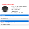 thumbnail image 2 of Freeze Plug - Compatible with 2007 - 2009 Mitsubishi Raider 2008, 2 of 2