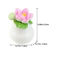 thumbnail image 3 of 15pcs Dollhouse Flower Miniature Mini Miniature Potted Flower Model Artificial Flowerpot Dollhouse Decor, 3 of 6