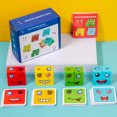 thumbnail image 1 of Wooden iron box expression Rubik's cube building blocks board game challenge level game toys XBL-small color box changing face building blocks, 1 of 1