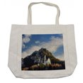 thumbnail image 1 of Bavarian Shopping Bag, Royal Castle Neuschwanstein and Surrounding Area in Germany Mountains Landscape, Eco-Friendly Reusable Bag for Groceries Beach and More, 15.5" X 14.5", Cream, by Ambesonne, 1 of 2