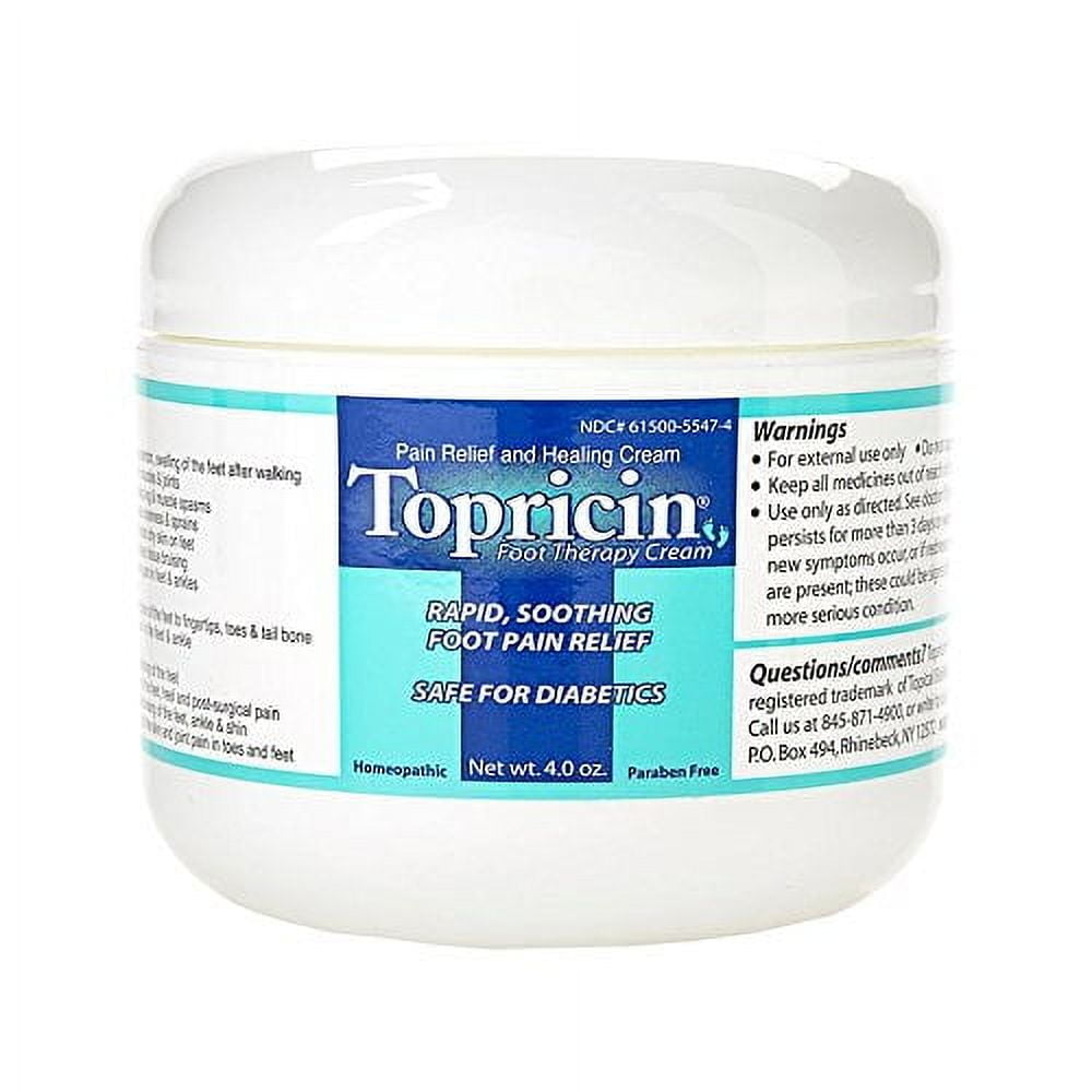 Topricin Foot Pain Relief Cream 4oz