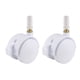 thumbnail image 1 of Ruedas de Caster de Muebles Giratorias de 1.85 Pulgadas con Cuello de Agarre y Freno Uxcell Blancas 2pcs, 1 of 4