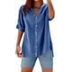 thumbnail image 1 of Camisa informal con botones para mujer para el día a día: top ligero de verano con diseño versátil, color liso y fácil cuidado., 1 of 4