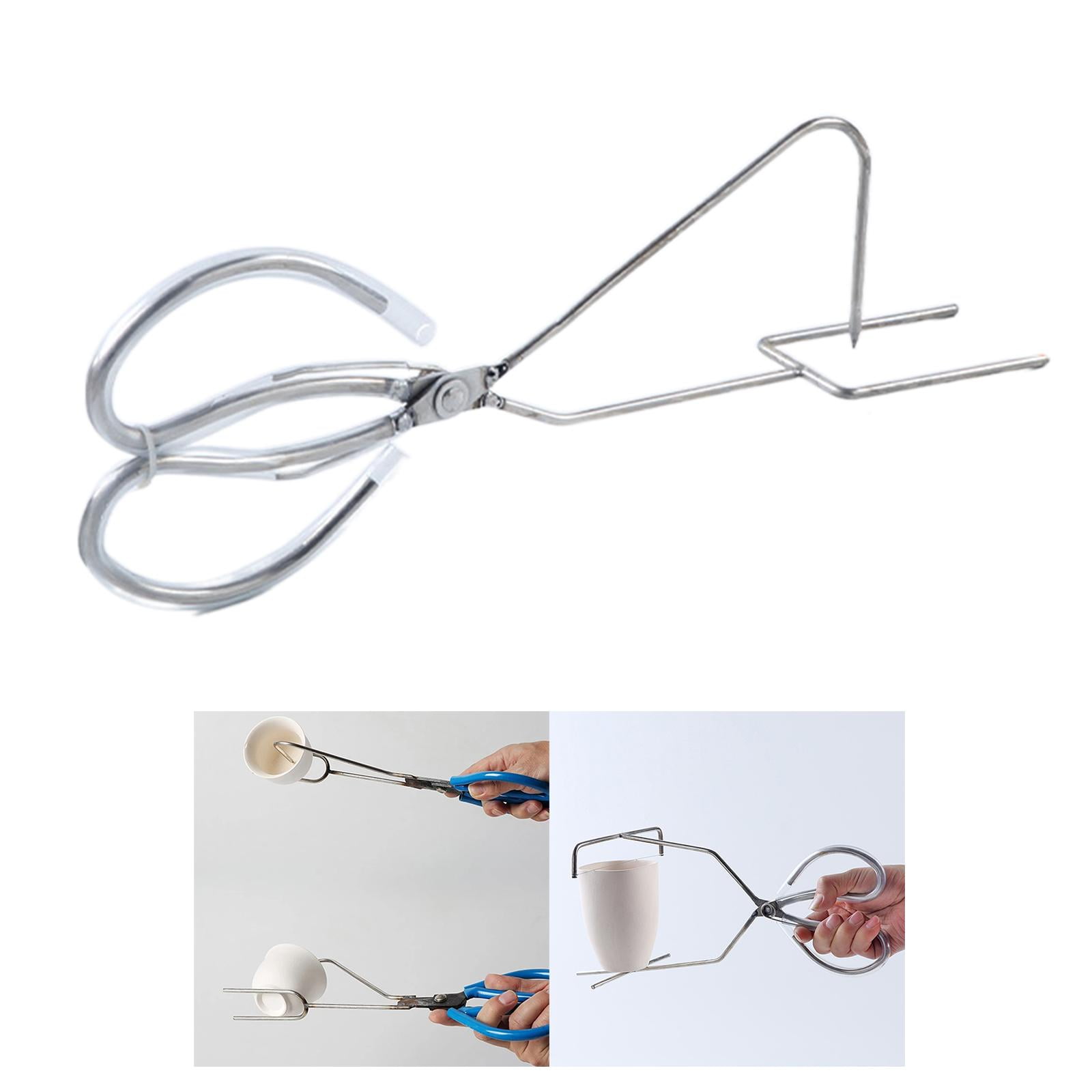 Milageto Dipping Pliers Glazing Tools, Enamel Clamp Ceramic Glazing Pliers Clay Sculpting Style A