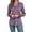 Purple, variant on Anyjoin Women's Ruffle Puff Long Sleeve Tunic Tops Casual V-Neck Sweatshirts