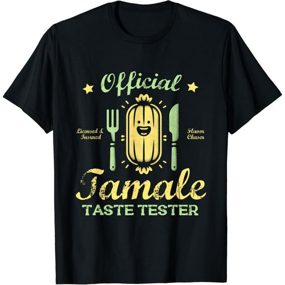 Tamale Taste Tester Funny Mexican Food Lover Tamales Crew T-Shirt