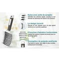 thumbnail image 3 of 2 Pcs Boar Bristle Brush - Hair Styling Accessories Best for Detangling Thick Hair and Detangling - Black BLACK AND WHITE, 3 of 4