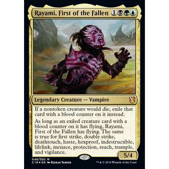 MtG Commander 2019 Mythic Rare Rayami, First of the Fallen (Foil) #48