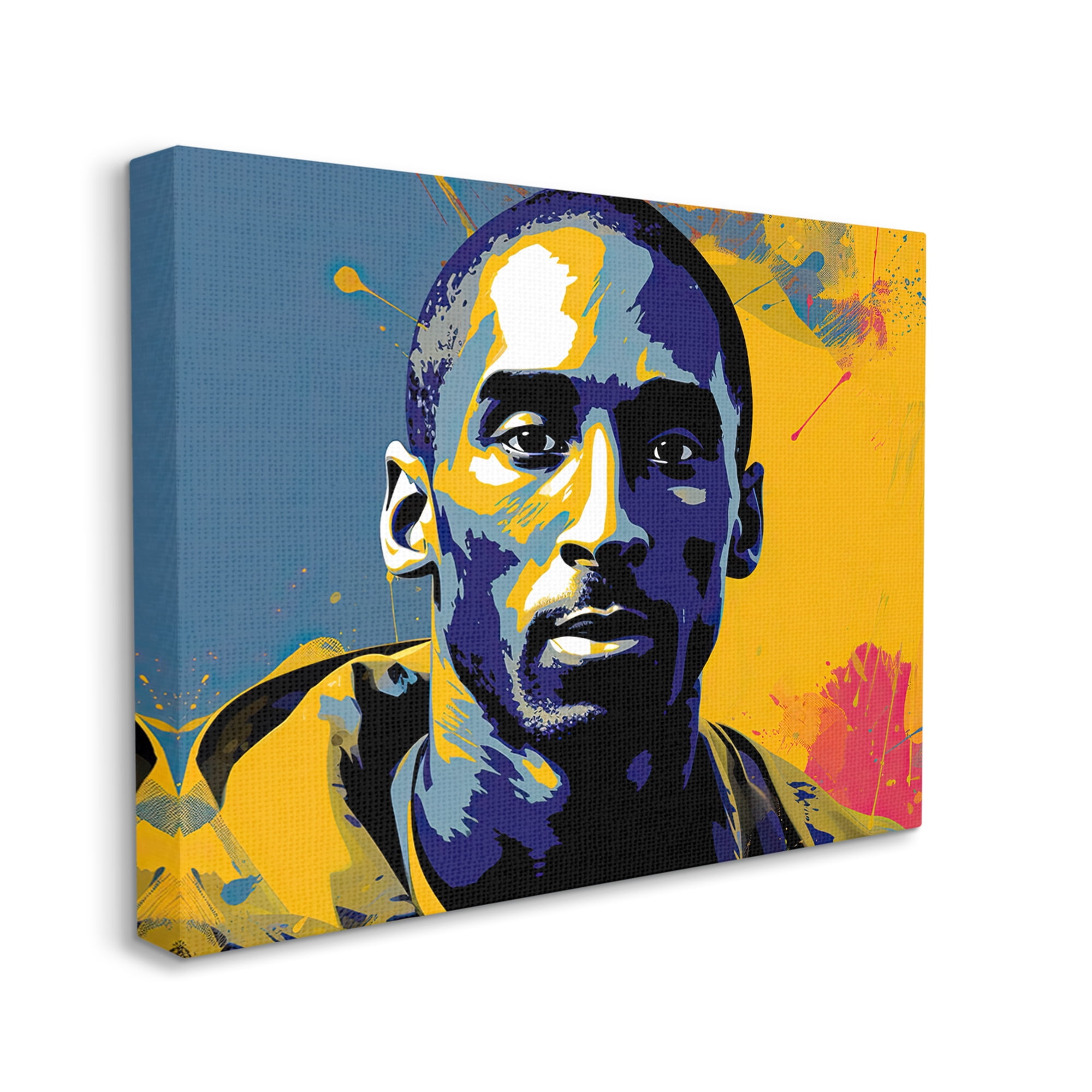 Stupell Industries Abstract Paint Pop Kobe Abstract Painting Gallery Wrapped Canvas Art Print Wall Art, 40 x 30