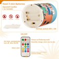 thumbnail image 5 of Yayeee Flameless Candles with Remote Flickering Battery Operated Multi Color Changing, Art City, 5 of 7