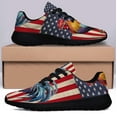 thumbnail image 3 of Patriotic Rooster American flag Print Sneakers Lightweight Comfortable Running Shoes for Men Women Black Size 13, 3 of 7