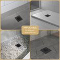 thumbnail image 3 of Yaseingoo Kit de 4 rejillas de drenaje de repuesto compatible con Schluter Kerdi-Drain Flange Kit de drenaje de piso de ducha extraíble con rejilla de acero inoxidable Sus 304 y certificación Cupc neg, 3 of 6