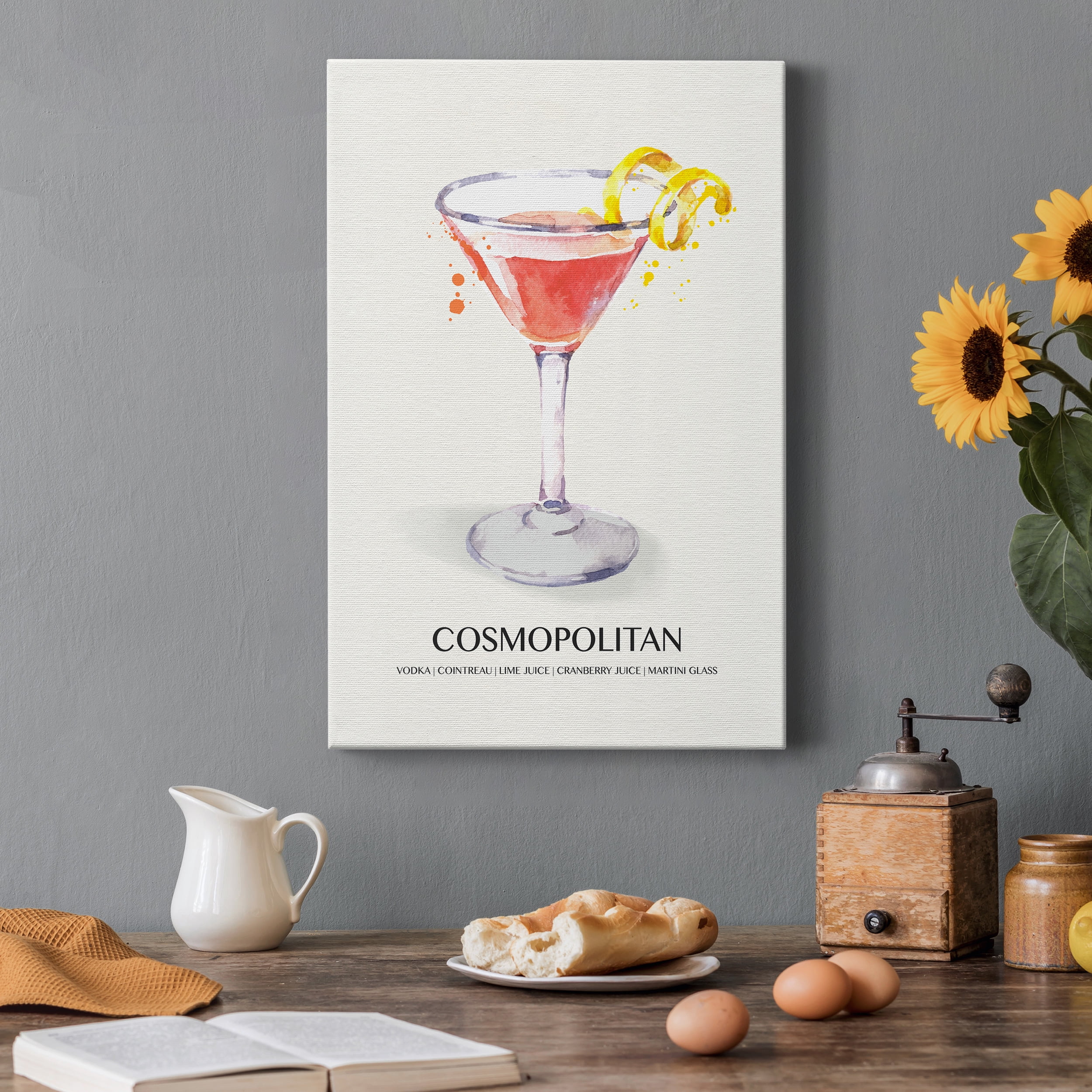 Cosmopolitan Premium Gallery Wrapped Canvas - Ready to Hang - 8 x 12