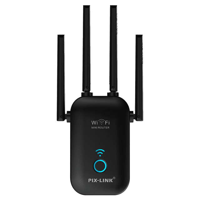 PIX-LINK Repetidor de extensor de alcance wifi, intensificador de señal inalámbrica de repetidor WiFi de doble frecuencia 5ghz / 2,4ghz 1200mbps, extensor WiFi de cobertura completa de 360 grados PIX-LINK Repetidor de red inalámbrica