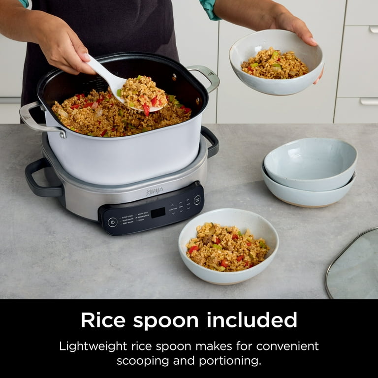 Ninja Foodi 6.5 qt Everyday PossibleCooker Stainless Steel White Multi Cooker Slow Cooker MC1100