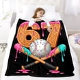 thumbnail image 2 of six seven Throw Blanket Gifts for Fans Lover Girls Boys Women Present Hoodie Him Bed 50"x60", 2 of 6