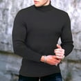 thumbnail image 2 of Big and Tall Shirts for Men Shirts Long Sleeve Turtle Neck Thermal Thick Warm Sweatshirts Slimt Fit Pullover Workout Top Mens Graphic T T Shirt Hoodies for Men Mens Tall Sizes Night M, 2 of 7