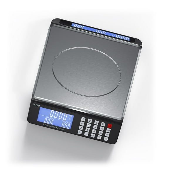 CCWeigh Digital Computing Price Scale with Capacity 66lbs and 0.1oz readability, AC/DC