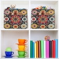 thumbnail image 6 of Yayeee 2 Pack Canvas Storage Basket with Handles for Shelves Fabric Bins Closet Organizer, Colorful Floral Pattern, 6 of 8