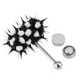 thumbnail image 1 of Vibrating Tongue Ring Stud Barbell Stainless Steel Body Piercing Jewelry, 1 of 5