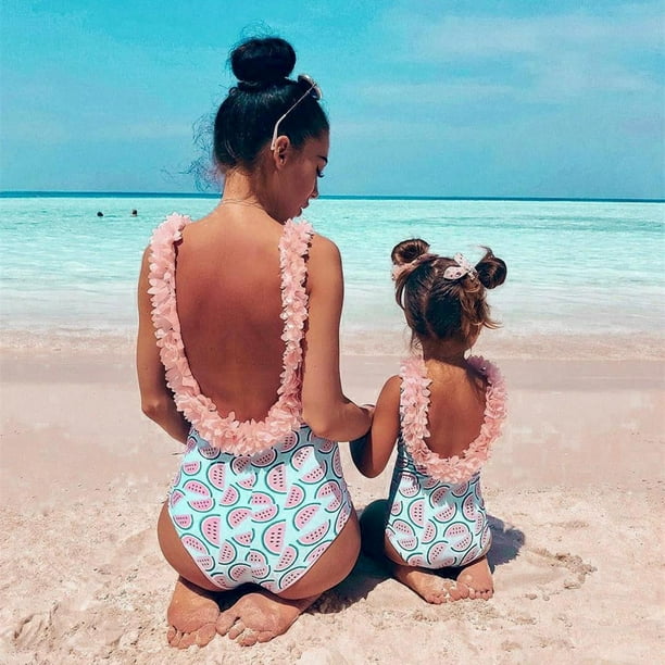 para bebes halter para bebes lindo de playa con estampado de sandia de playa de 1 pcs nos 6 80 CUTICAT Traje de bano para nina pequena Walmart en linea