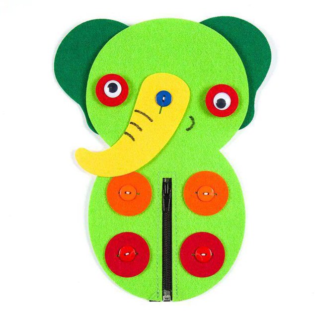 Kids DIY Cartoon Animal 3D Foam Sticker Puzzle Handmade Early Learning Educational Toys For Children Craft Gift, Elephant
