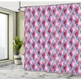 thumbnail image 4 of Ambesonne Abstract Art Shower Curtain, Watercolor Oval Shapes, 69"Wx75"L, Coral Fuchsia Blue, 4 of 4