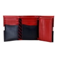 thumbnail image 7 of Tommy Hilfiger Men's Premium Leather Trifold Red Navy Wallet RFID 31TL110022, 7 of 7