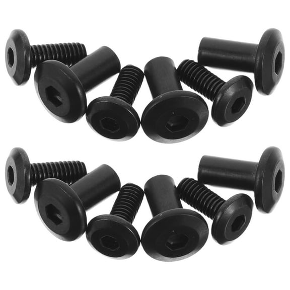 20 Set Hex Drive Socket Cap Bolts Kit Replacement Heads Furniture Crib Bolts Nuts Screws For Chair Table Cabinets Cupboards ( )